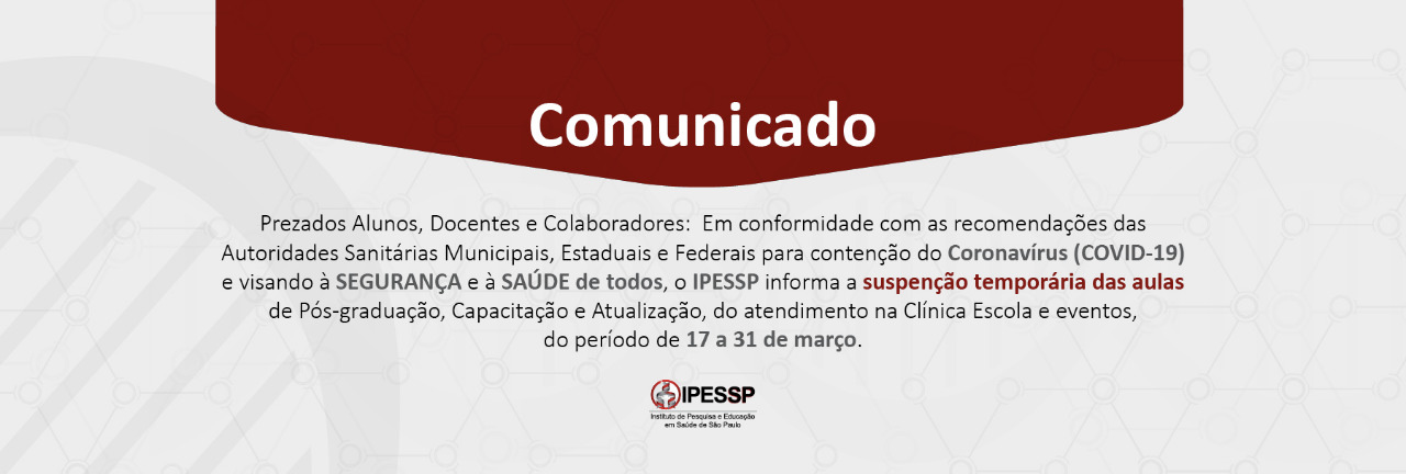 Prezados Alunos, Docentes e Colaboradores